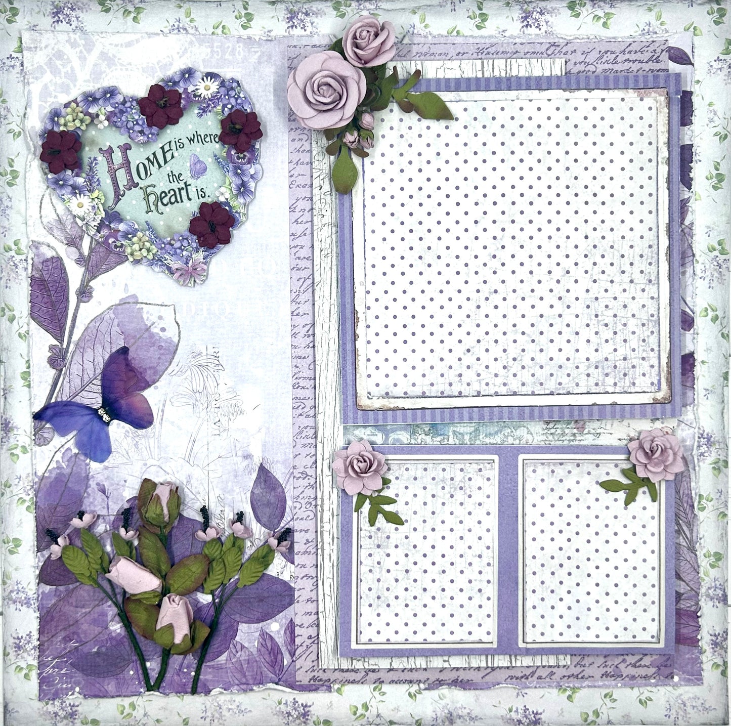Home is Where the Heart is 2-Page Layout (Virtual Class 98)