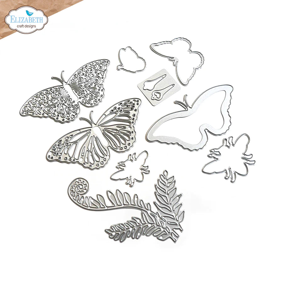 Elizabeth Craft Designs Everyday Elements Layered Butterfly Metal Die Set