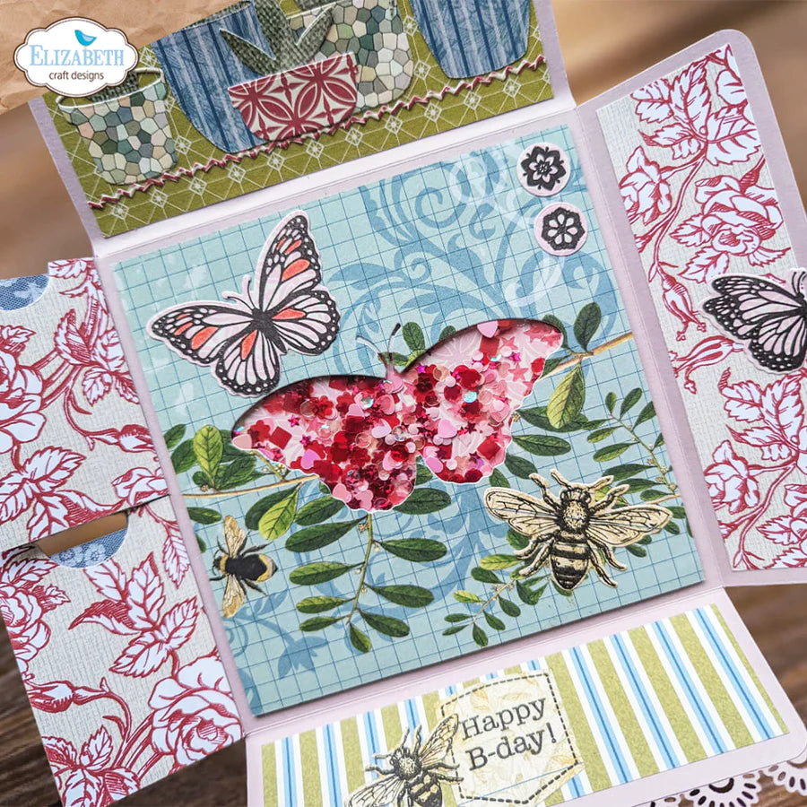 Elizabeth Craft Designs Everyday Elements Layered Butterfly Metal Die Set