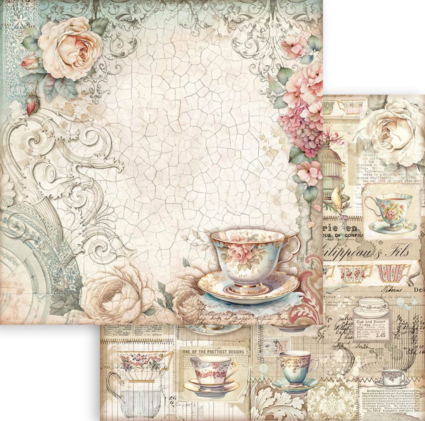 Stamperia Brocante Antiques 8” x 8” Paper Pad