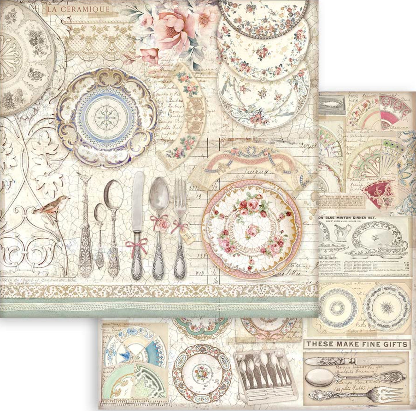 Stamperia Brocante Antiques 12” x 12” Paper Pad