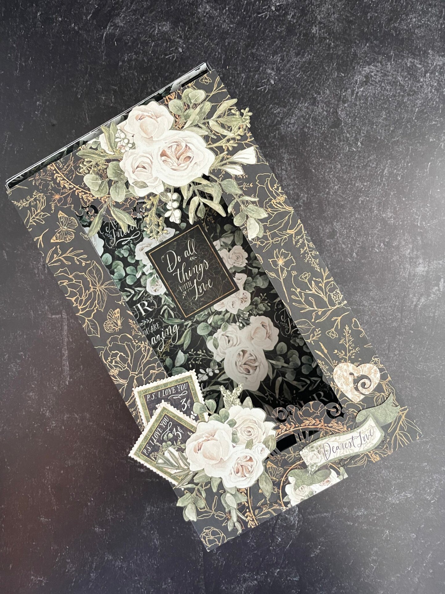 Gráfico 45 PS Te amo DIY Shadow Box Kit mensual 2023 Vol 8
