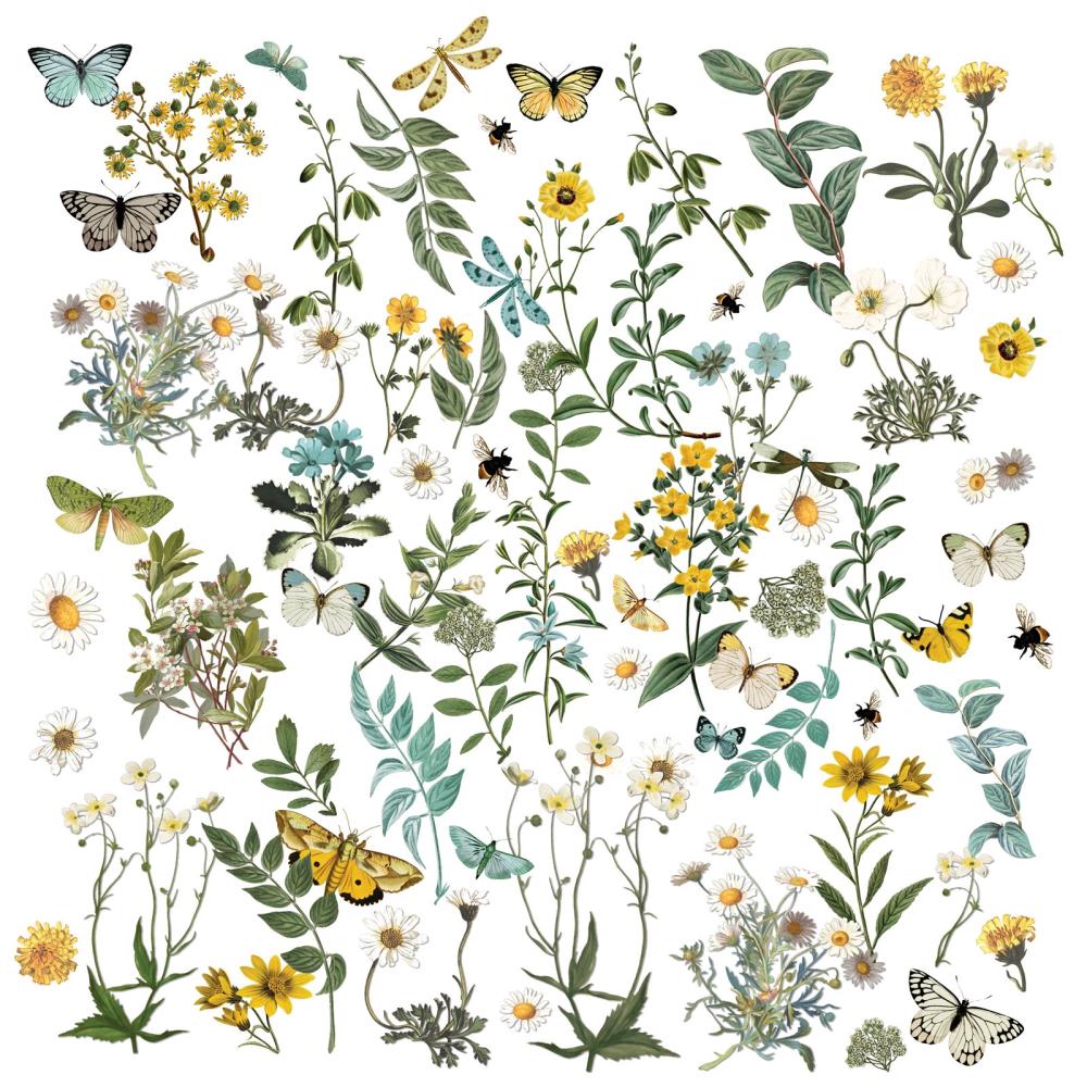 49 & Market Krafty Garden Wildflower Laser Cut Elements