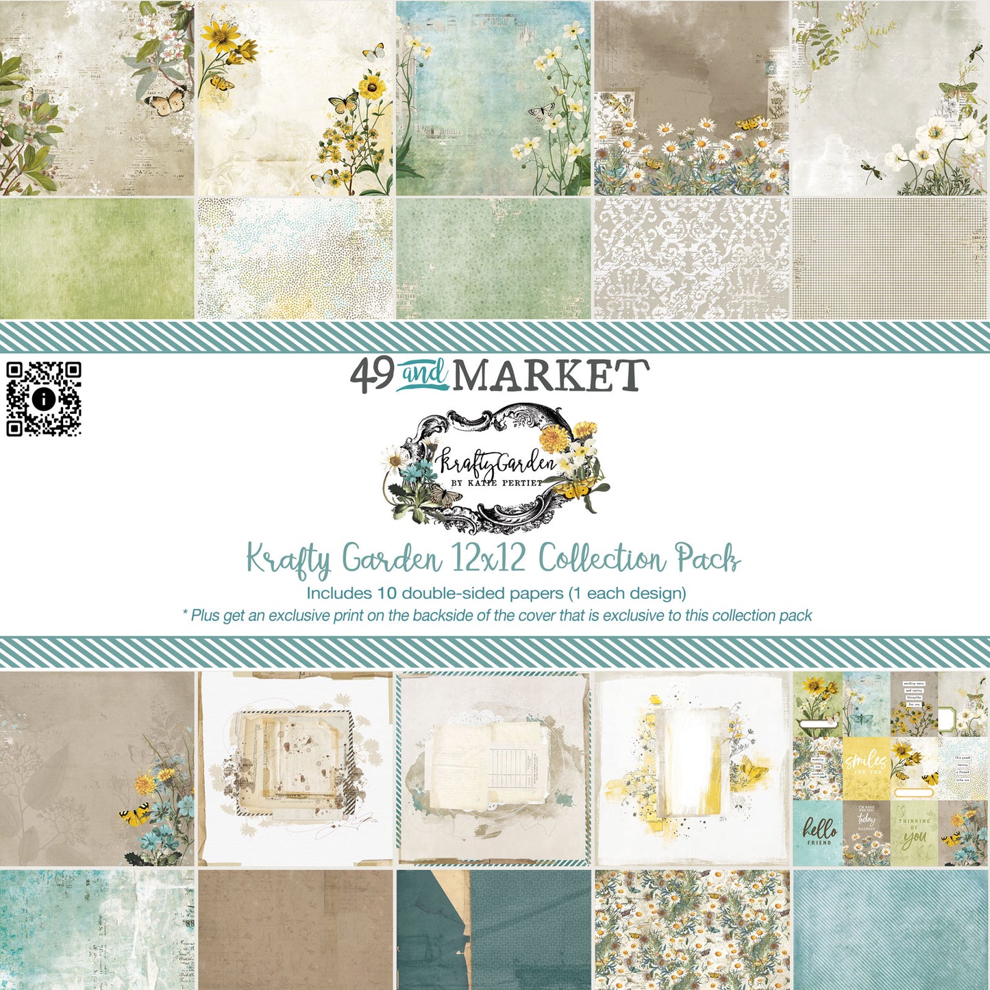 49 & Market Krafty Garden 12x12 Collection Pack