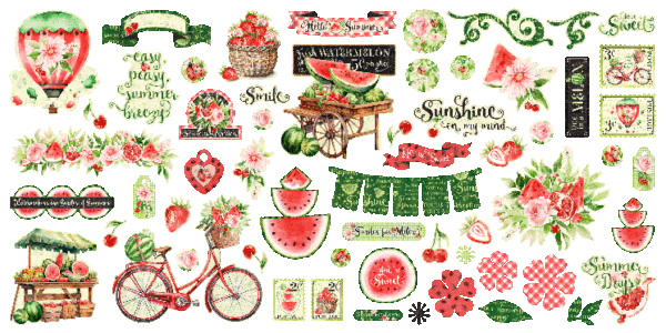 Graphic 45 Sunshine on my Mind Ephemera Assortment