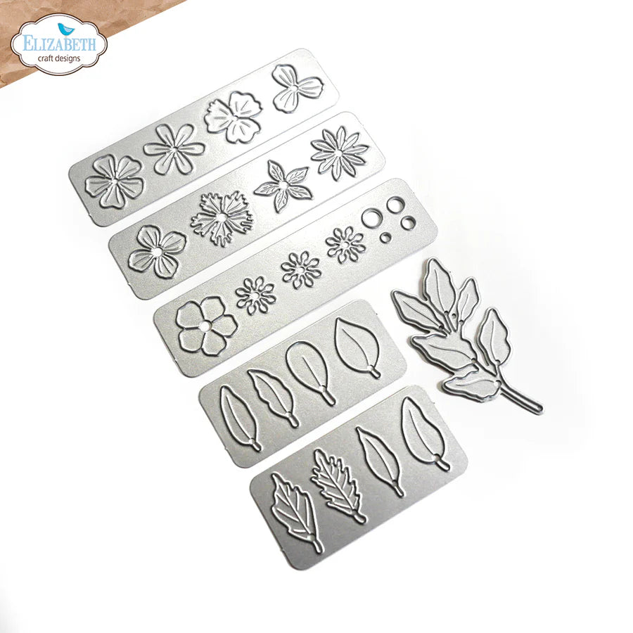 Elizabeth Craft Designs Mini Florals 2 Metal Die Set