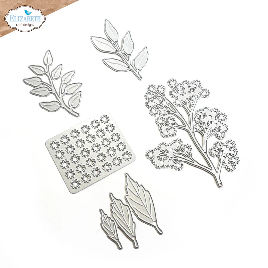 Elizabeth Craft Designs Floral Greenery 2 Metal Die Set