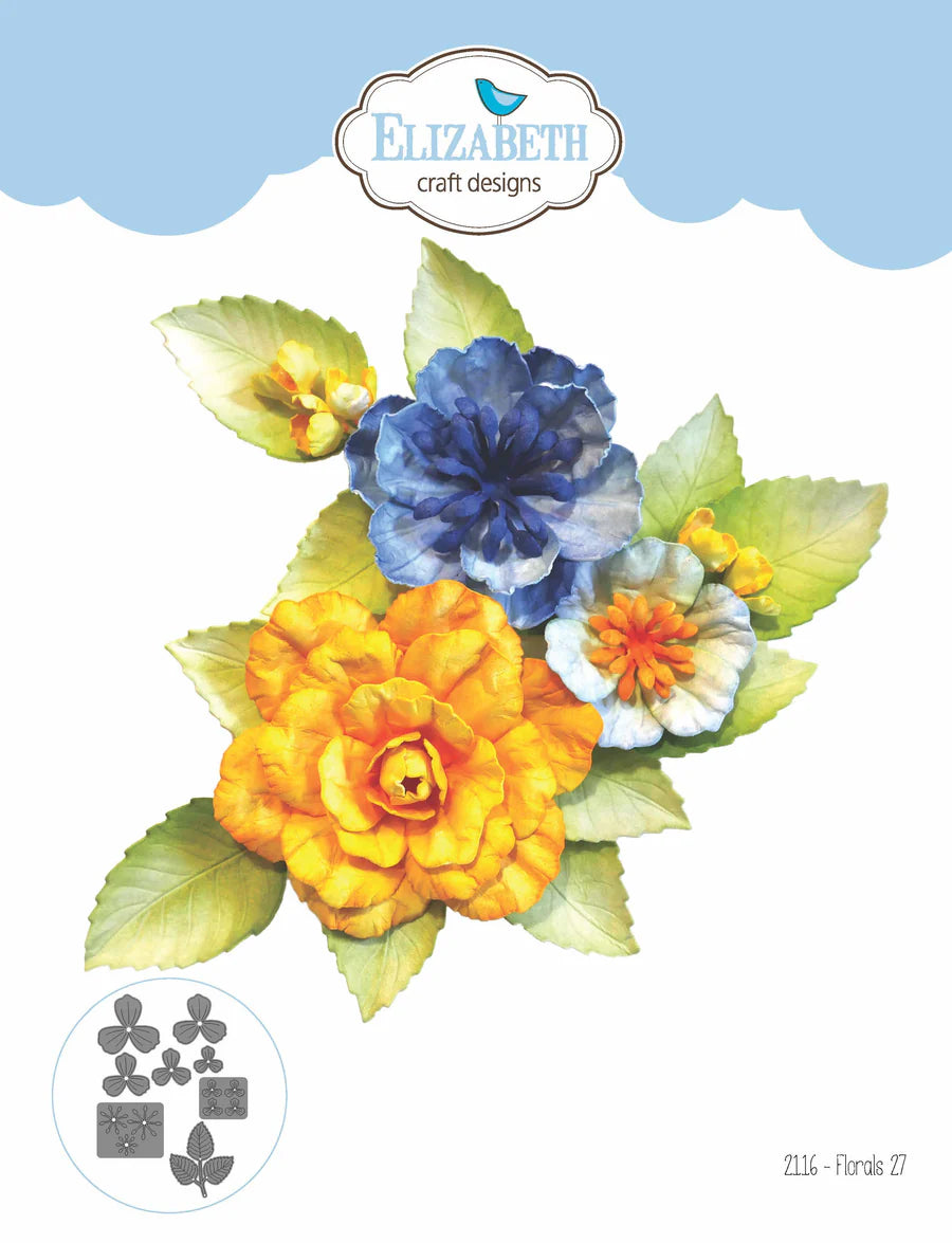 Elizabeth Craft Designs Florals 27 Metal Die Set