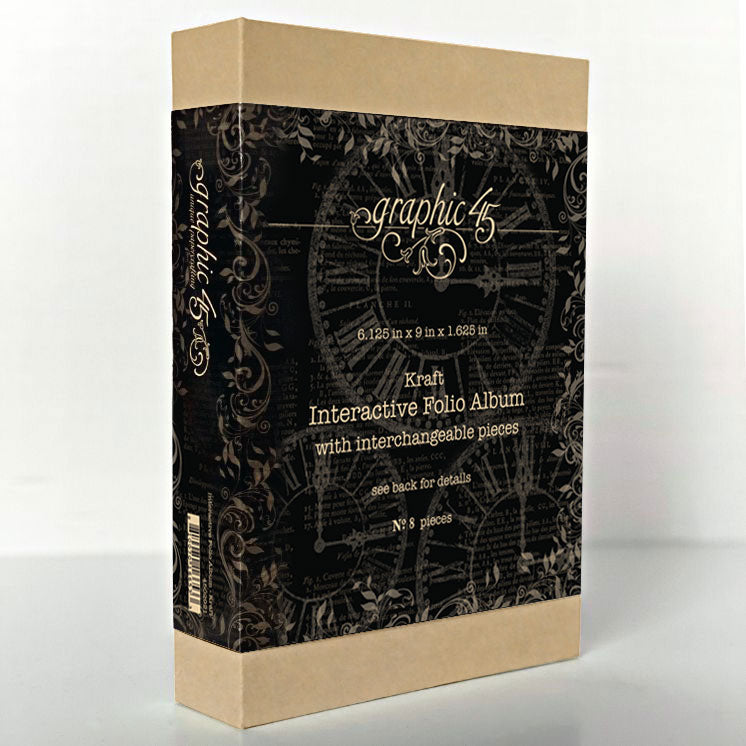 Graphic 45 Interactive Folio Album - Kraft