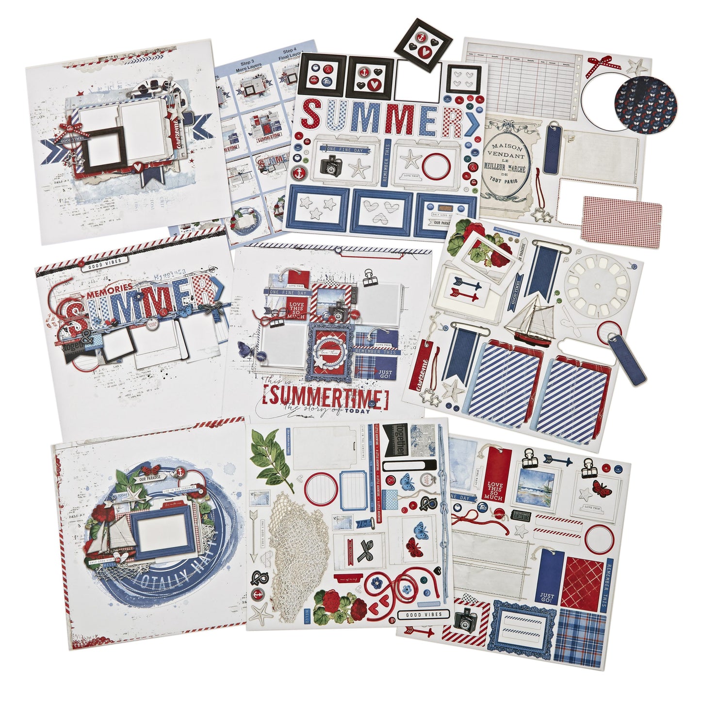 49 & Market Summer Porch Page Kit
