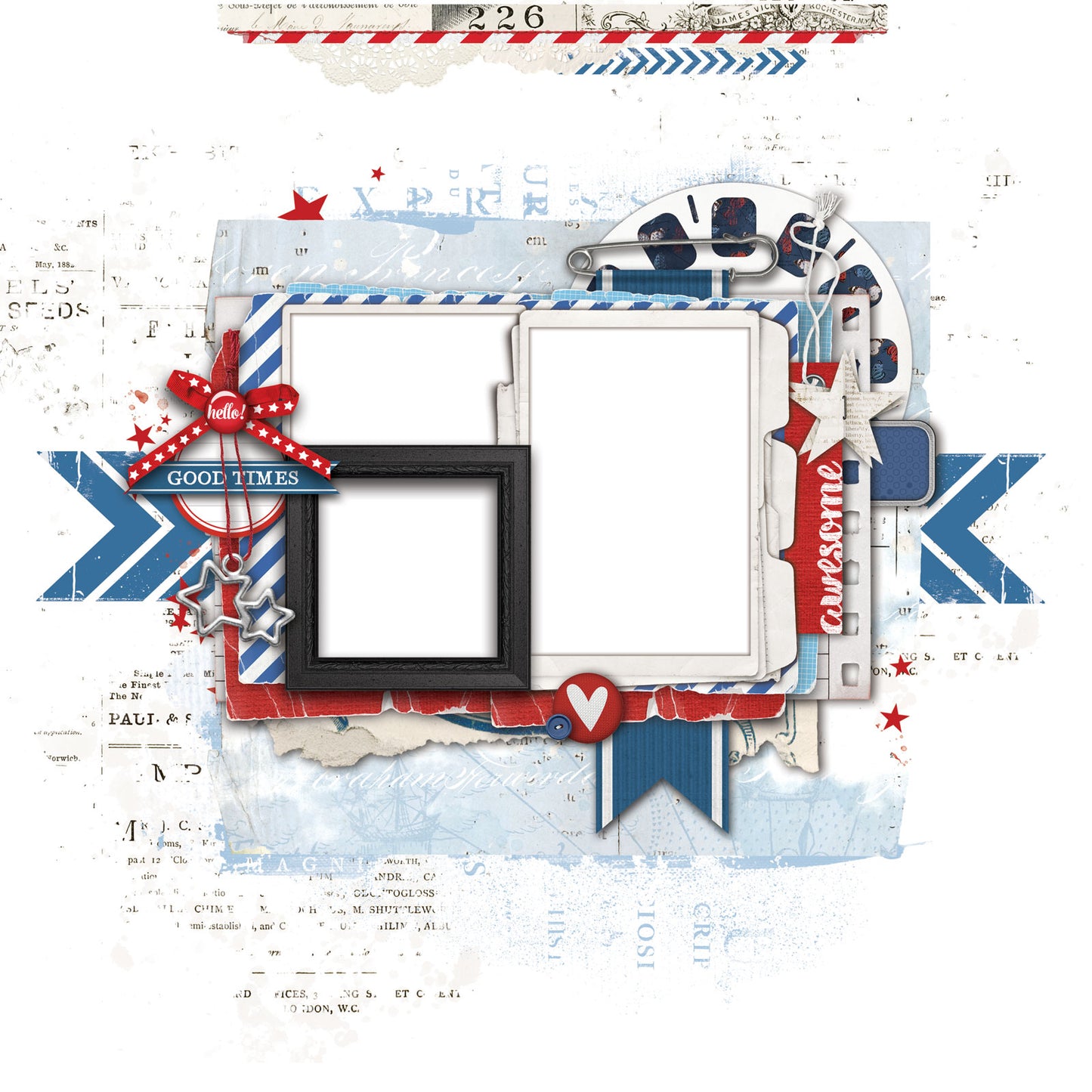 49 & Market Summer Porch Page Kit