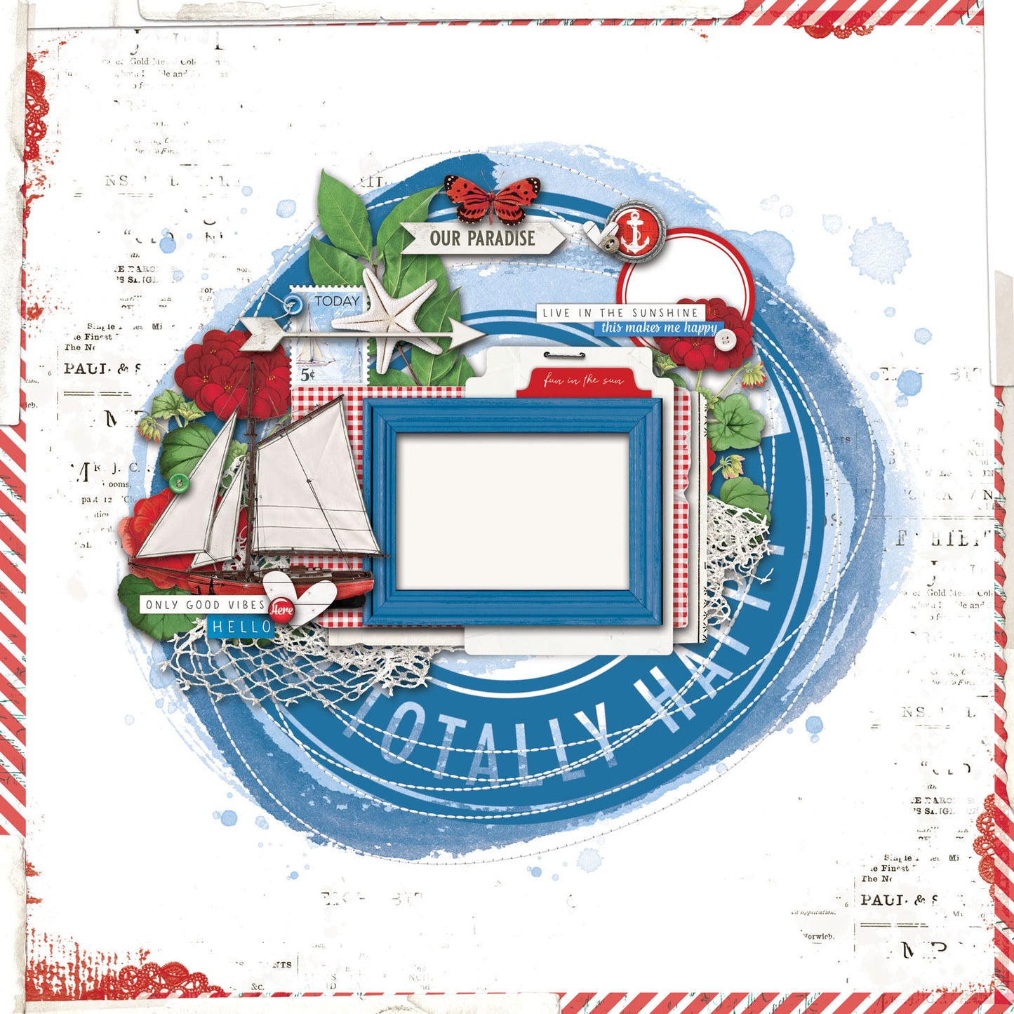 49 & Market Summer Porch Page Kit