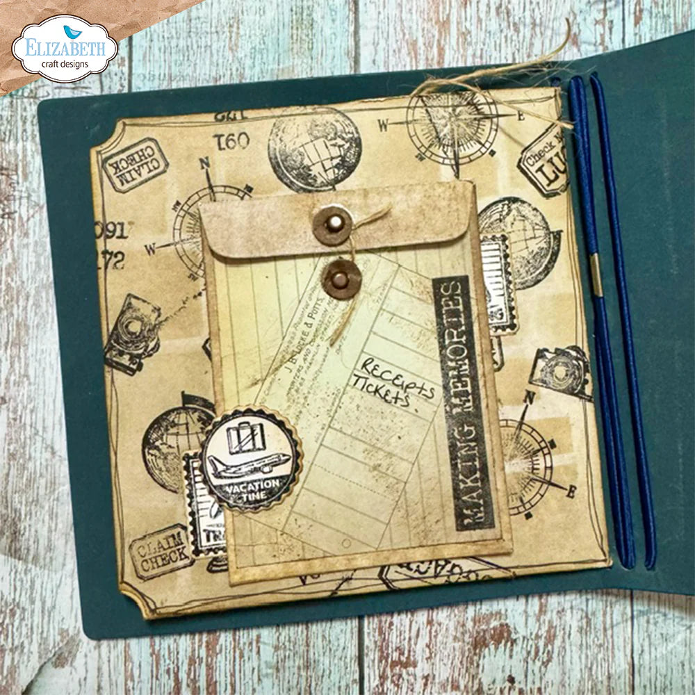 Elizabeth Craft Designs Around The World Die & Stamp Set
