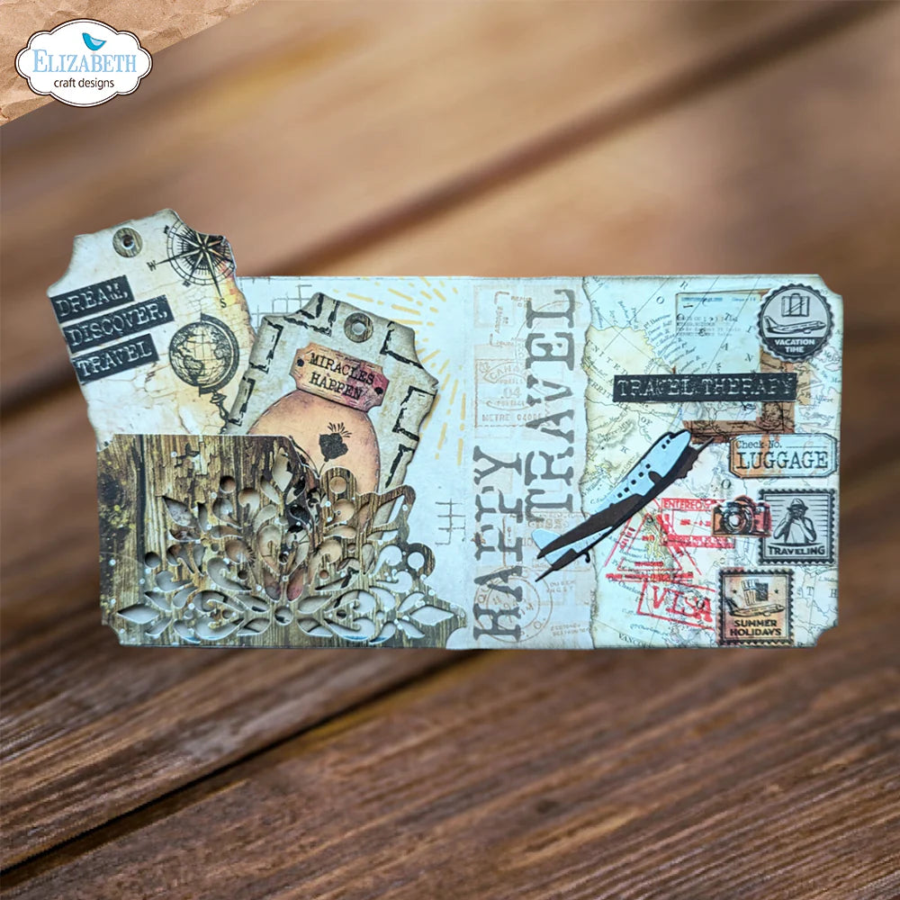 Elizabeth Craft Designs Art Journal Romance Die Set