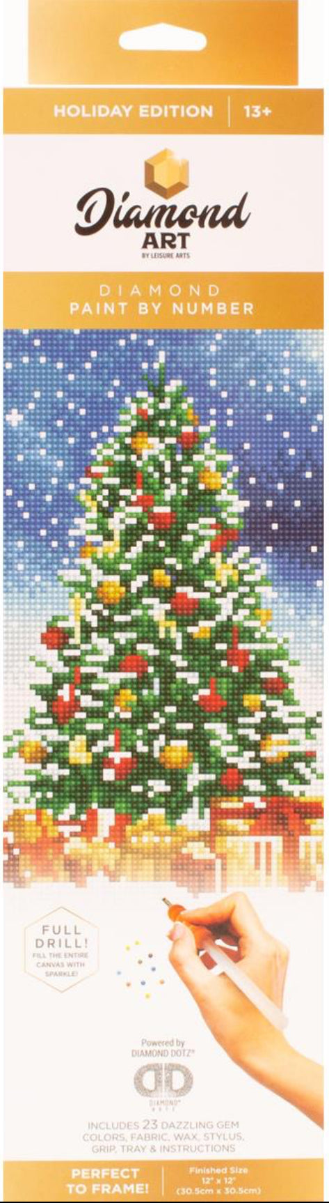 Diamond Art Holiday Christmas Tree 12 x 12