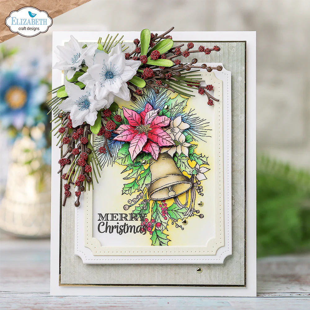 Elizabeth Craft Designs Joyous Christmas Stamp Set