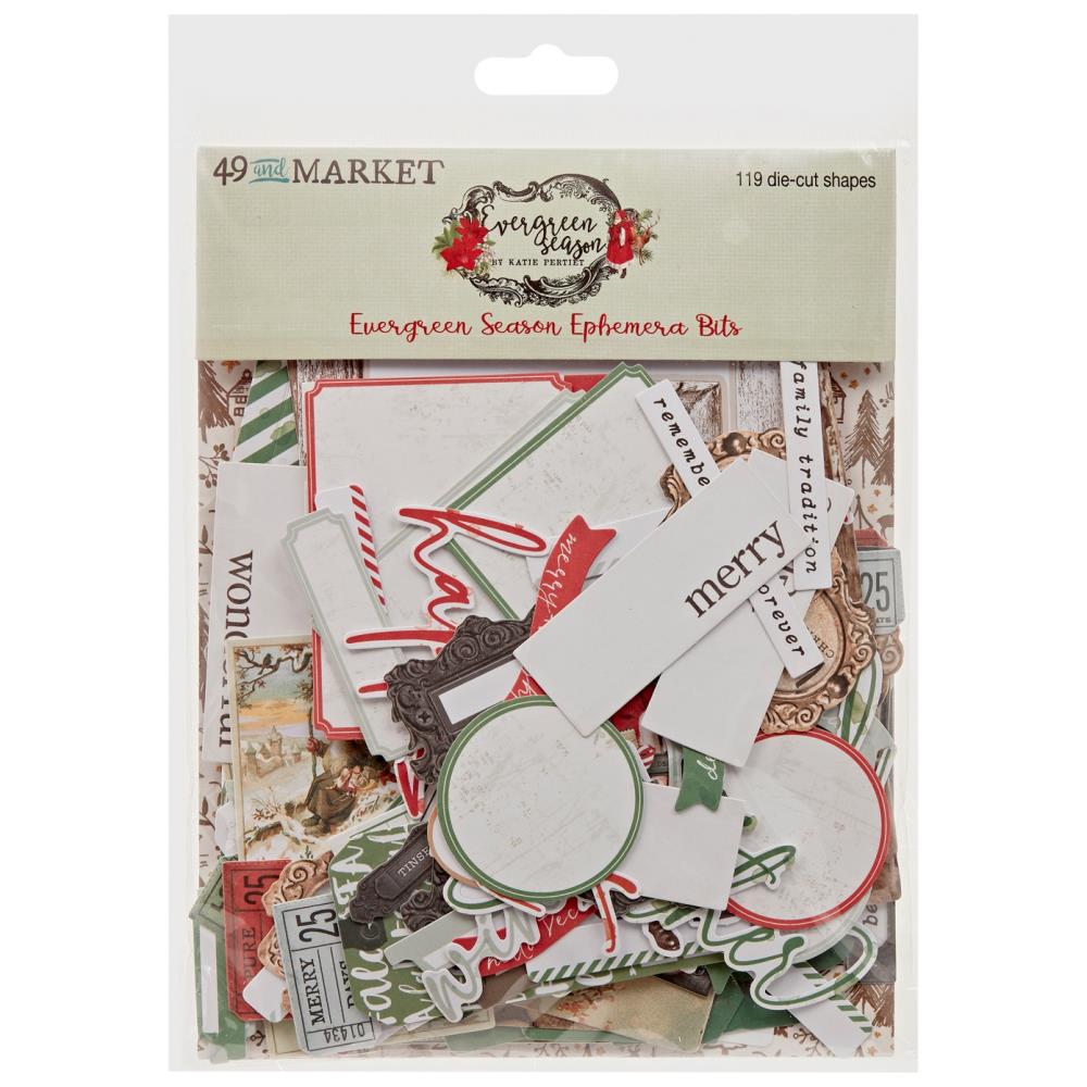 49 & Market Evergreen Season Ephemera Bits