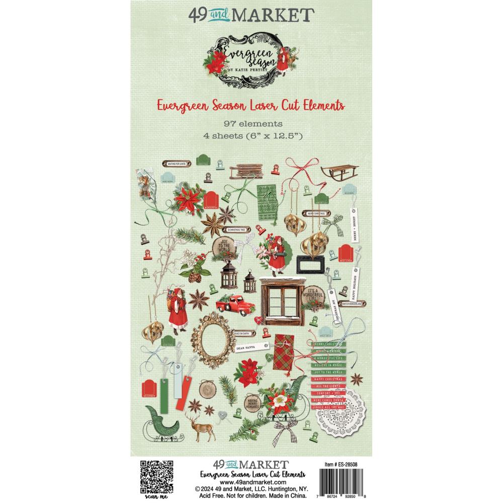 49 & Market Evergreen Season General Laser Cut Elements