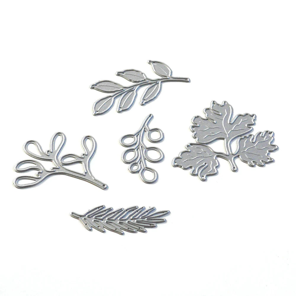 Elizabeth Craft metalen stempelbladeren en takken