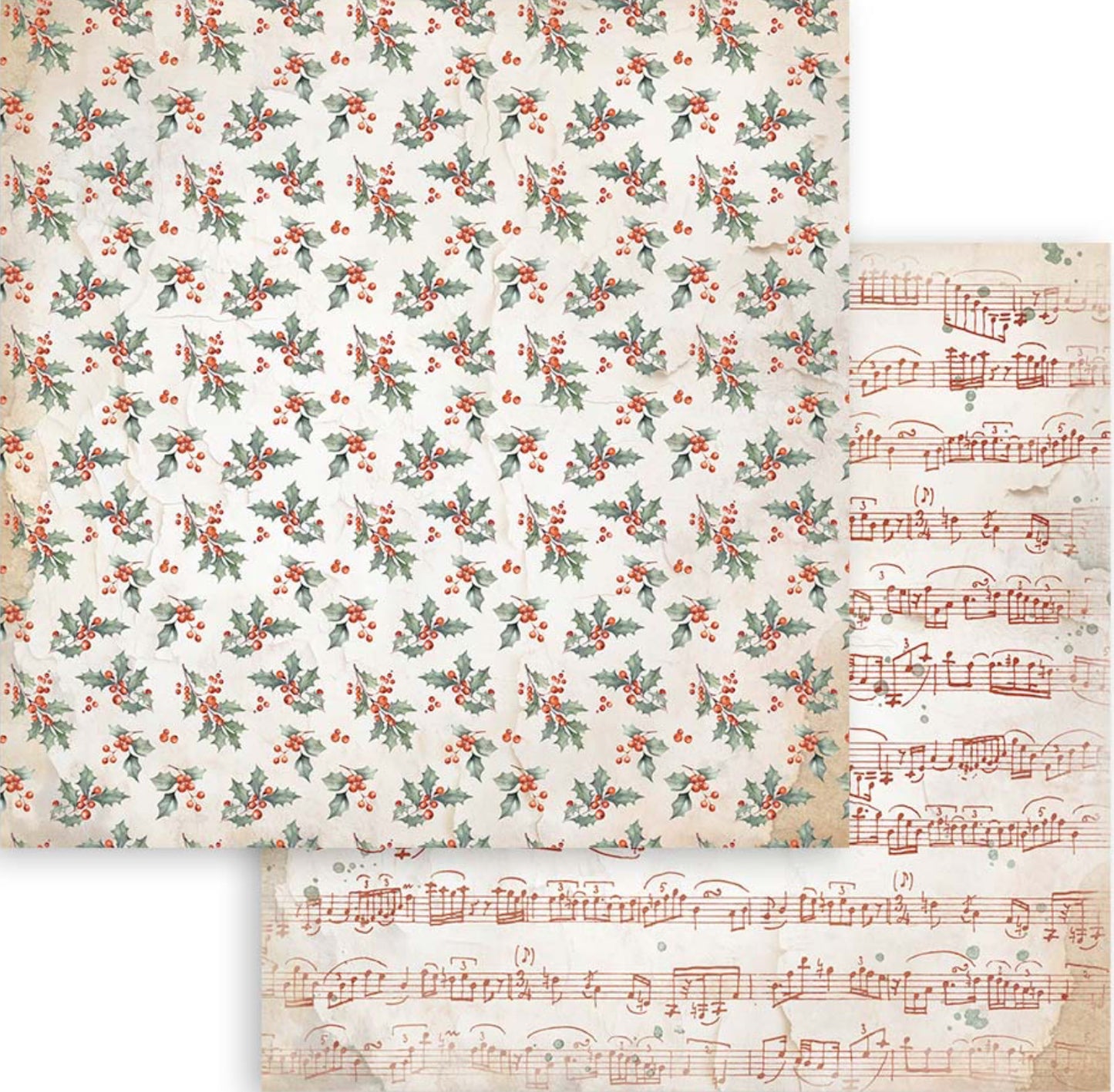Stamperia Gear up for Christmas Backgrounds 8” x 8” Paper Pad