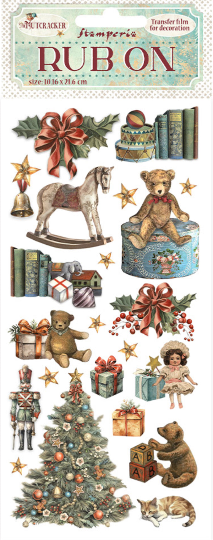 Stamperia The Nutcracker Rub On - Teddy Bears stamperia-the-nutcracker-rub-on-teddy-bears