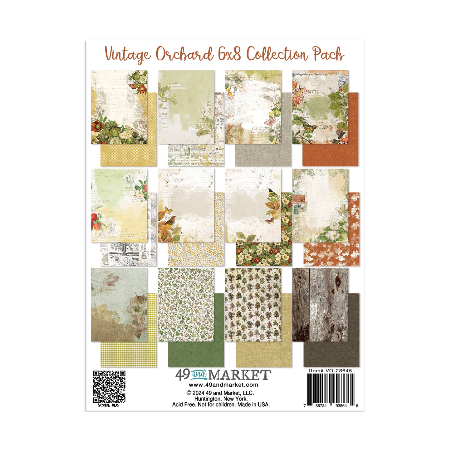 49 & Market Vintage Orchard 6 x 8 Collection Pack