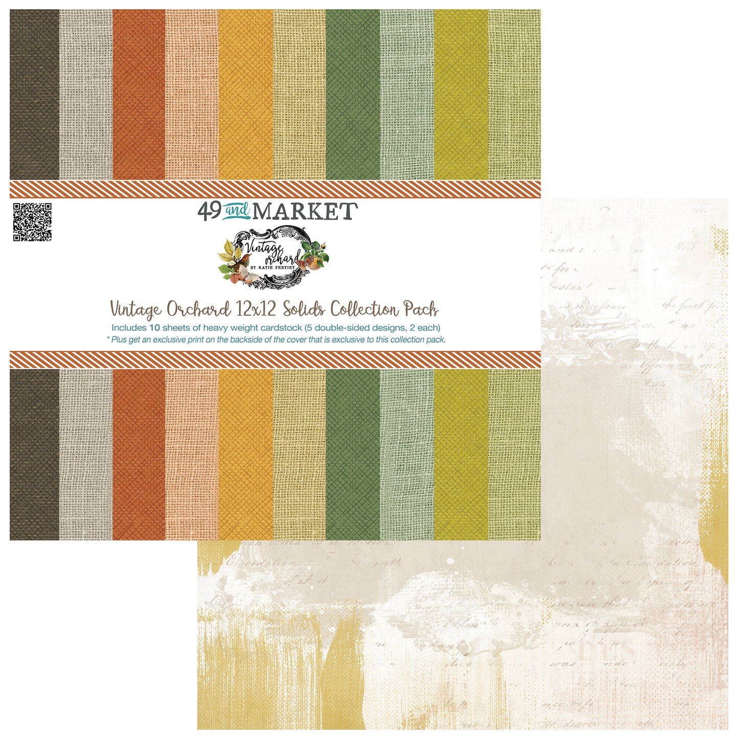 49 & Market Vintage Orchard 12x12 Solids Collection Pack