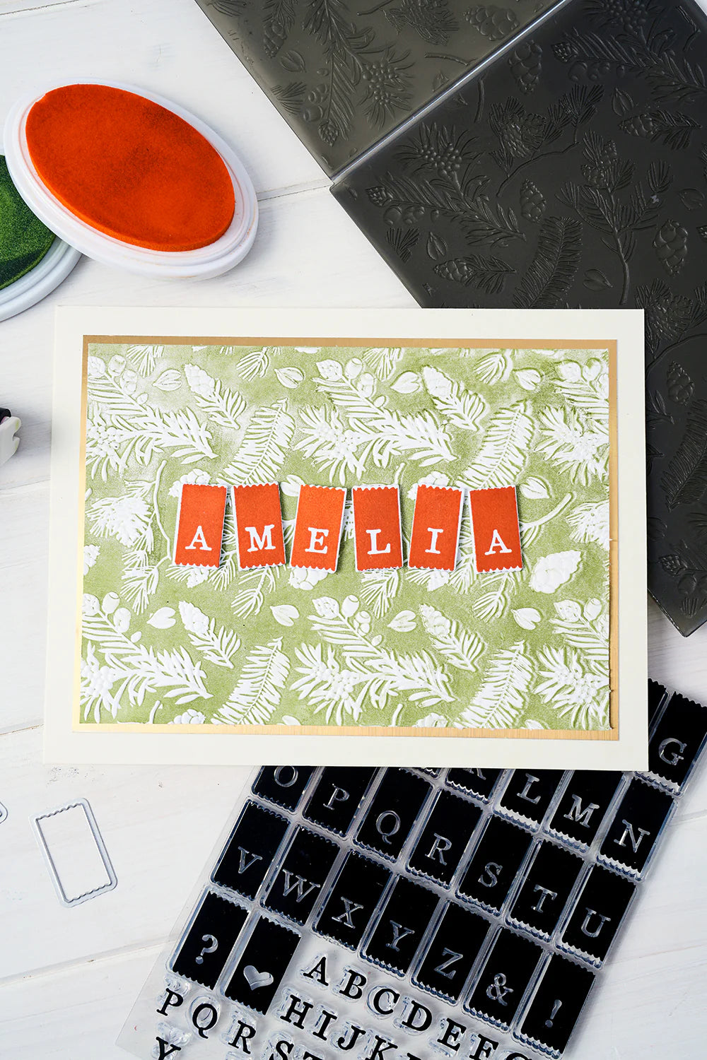 Sizzix 3D Textured Impressions A5 Embossing Folder - Pines by 49 & Market