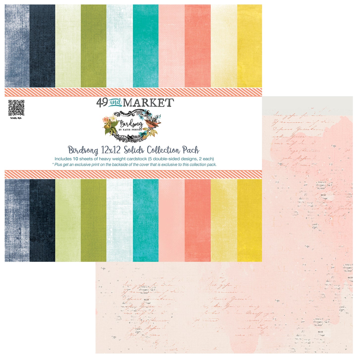 49 & Market Birdsong 12x12 Solids Collection Pack