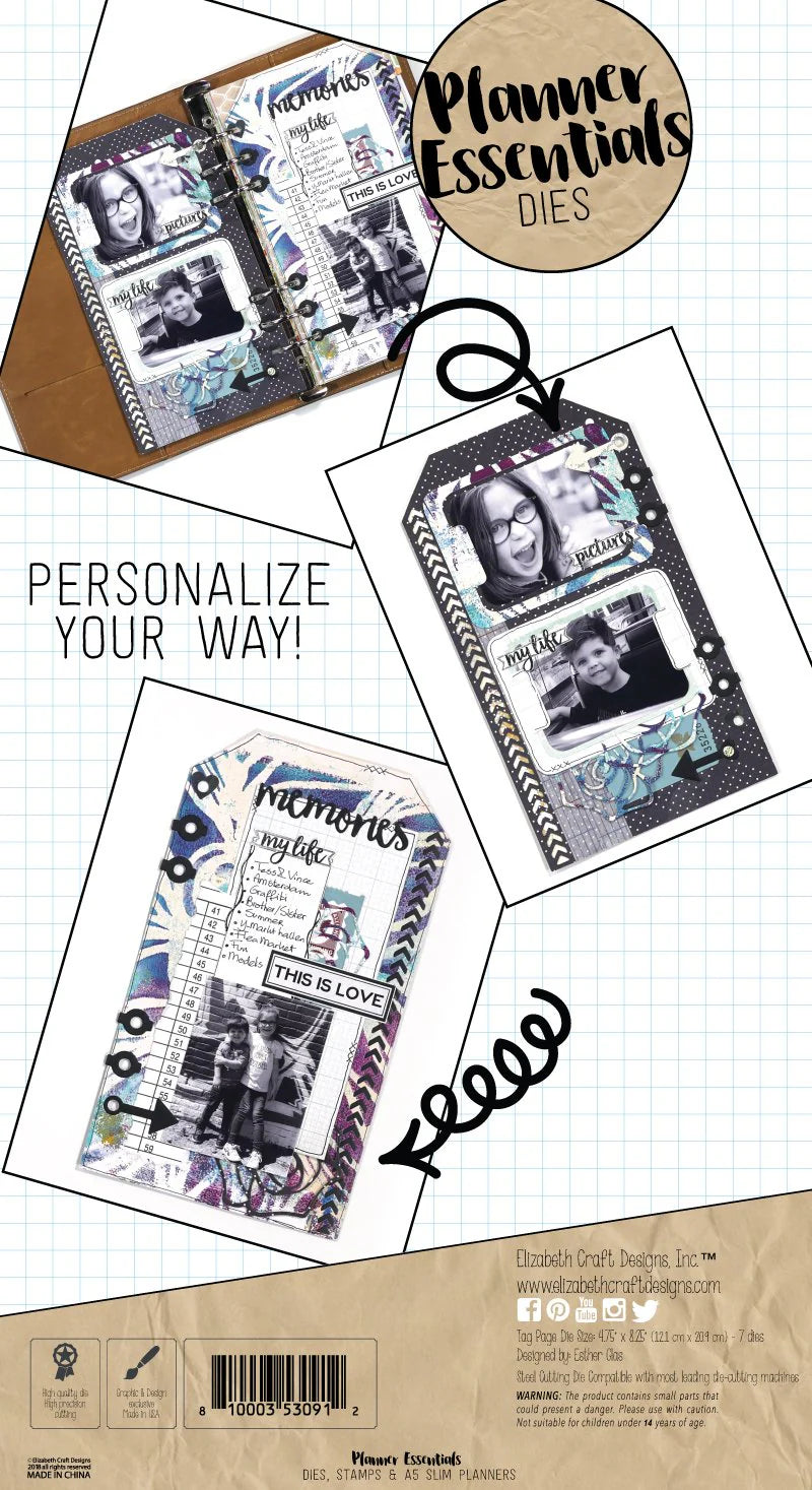 Elizabeth Craft Designs Planificador Essentials 58 Craft Lover