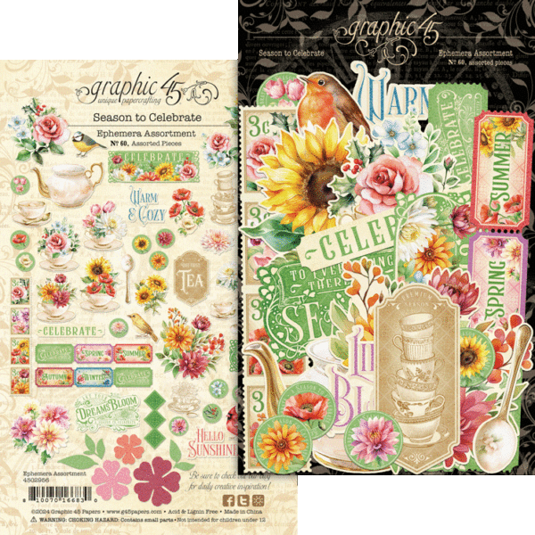 Graphic 45 Season to Celebrate Ephemera Assortment