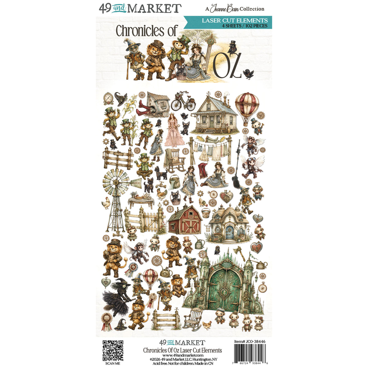 49 & Market Chronicles of Oz Laser Cut Elements