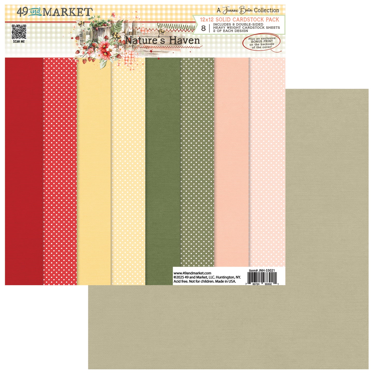 49 & Market Nature's Haven 12x12 Solids Collection Pack