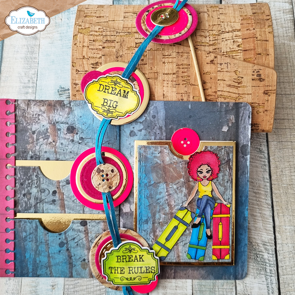 Elizabeth Craft Designs ATC *Special Kit* Die & Stamp ONLY (no planner)