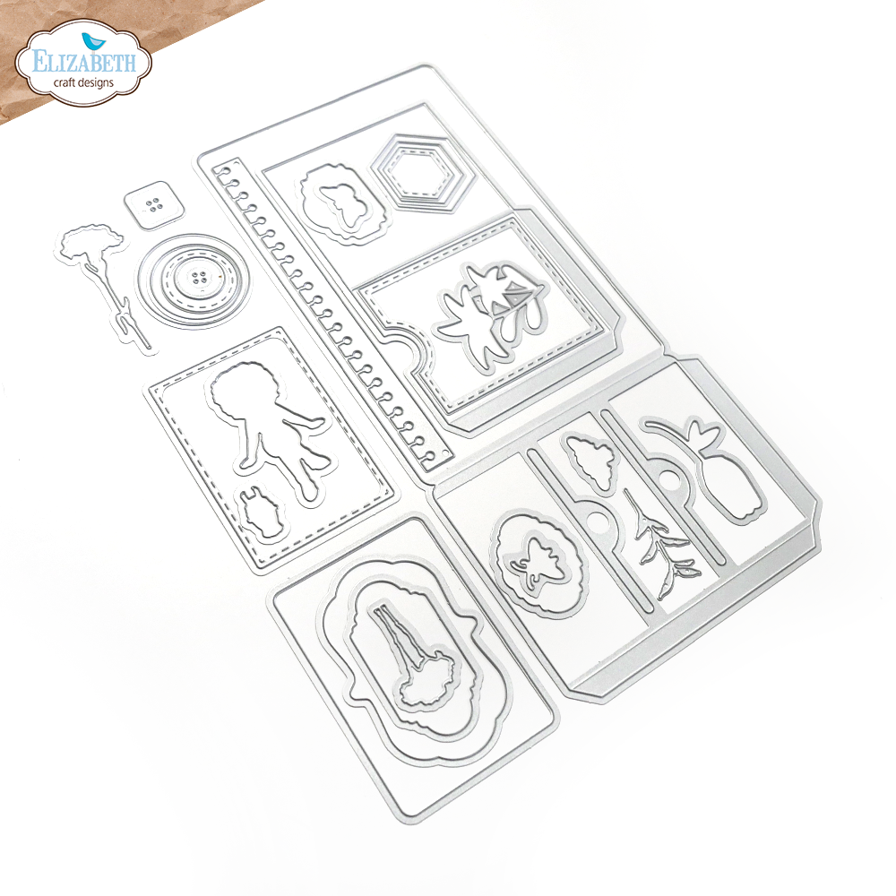 Elizabeth Craft Designs ATC *Special Kit* Die & Stamp ONLY (no planner)
