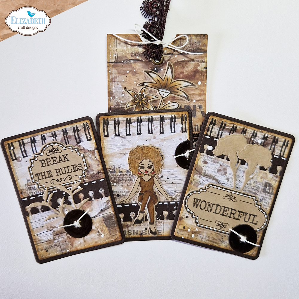 Elizabeth Craft Designs ATC *Special Kit* Die & Stamp ONLY (no planner)