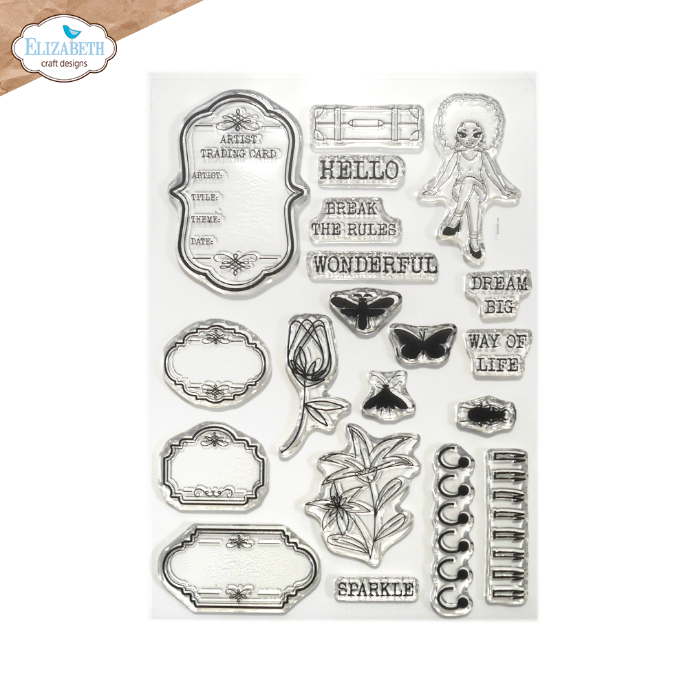 Elizabeth Craft Designs ATC *Special Kit* Die & Stamp ONLY (no planner)