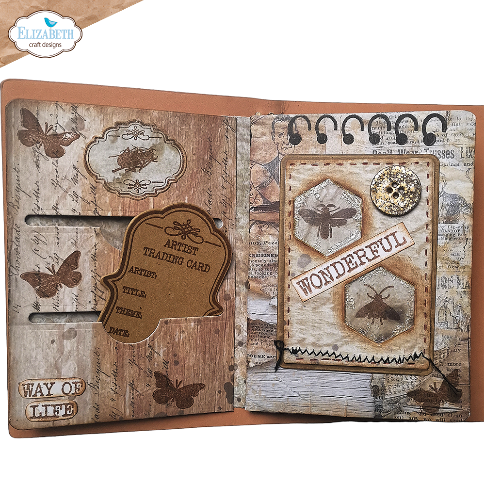 Elizabeth Craft Designs ATC *Special Kit* Die & Stamp ONLY (no planner)