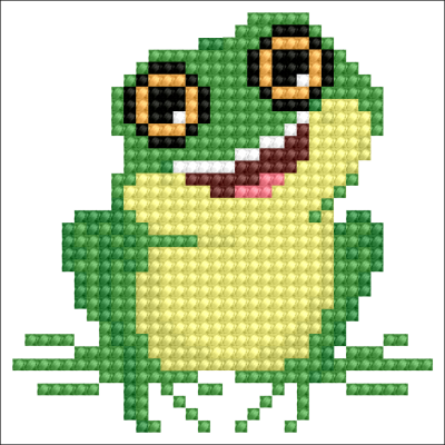 Diamond Dotz Frog with Frame