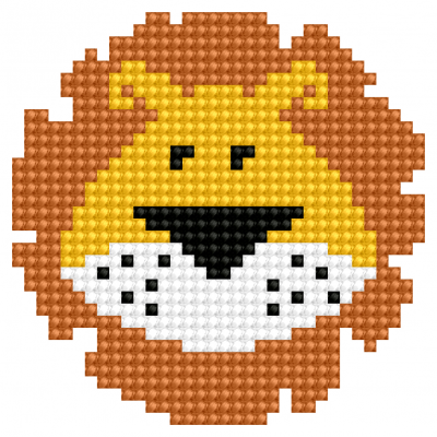 Diamond Dotz Lion with Frame