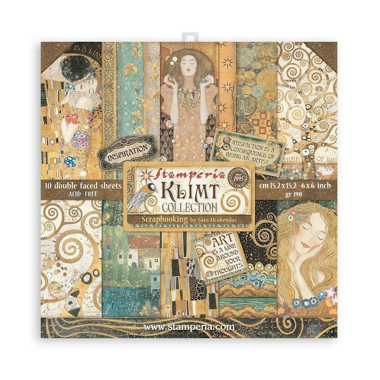 Stamperia (6"x6") dubbelzijdig papierpakket - Klimt
