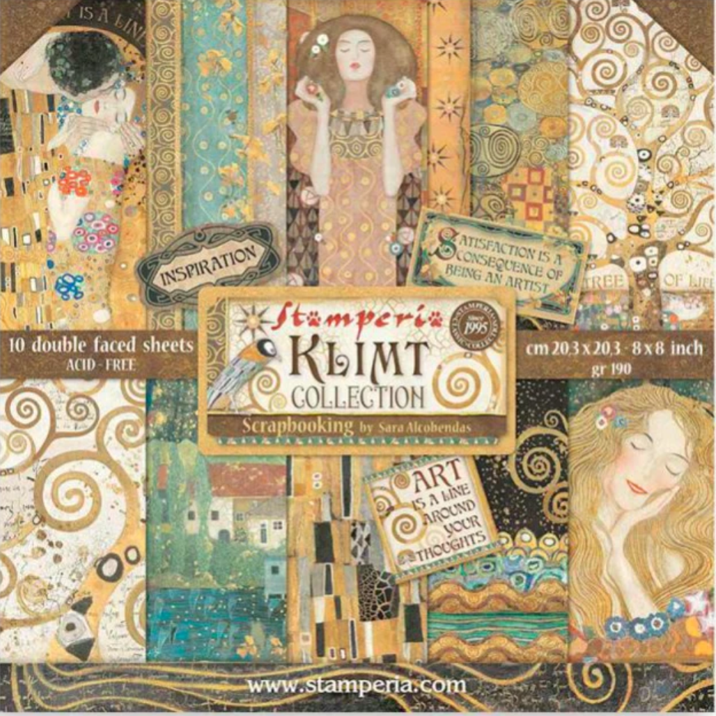 Stamperia (8"x8") dubbelzijdig papierpakket - Klimt
