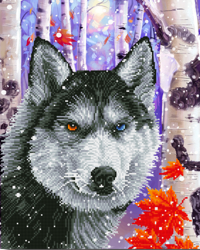 Diamond Dotz Forest Wolf