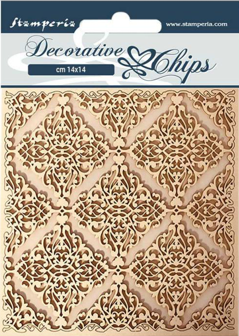 Stamperia decoratieve chips - Doornroosje textuur