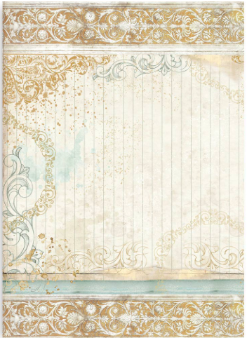 Stamperia Clear Prints: 6-pack Doornroosje assortiment acetaatvellen A4