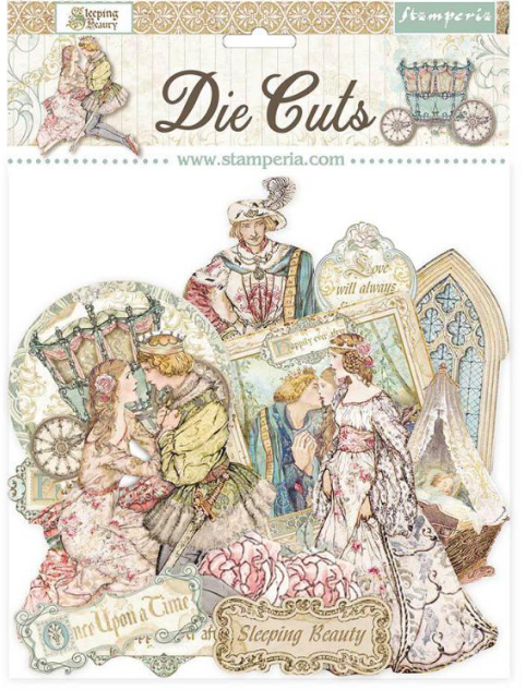 Stamperia Die Cuts assorti - Doornroosje