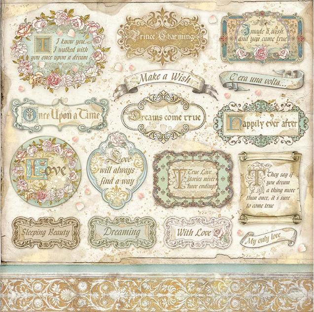 Stamperia Sleeping Beauty (12"x12") Double Face Paper Pack
