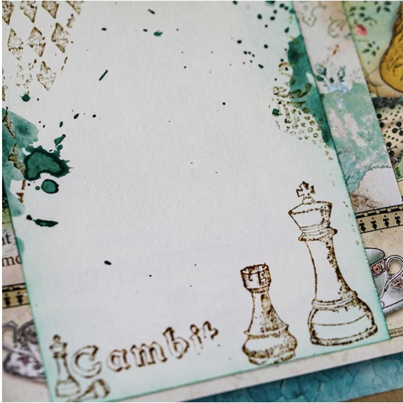 Stamperia Thick Stencil - Alice Check Mate