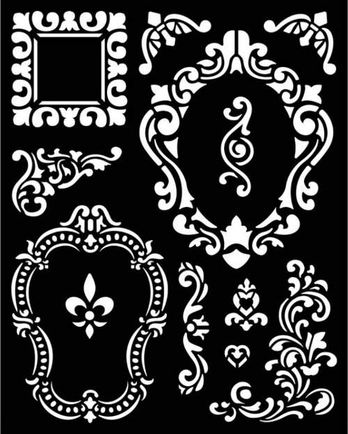 Stamperia Thick Stencil - Alice Frames