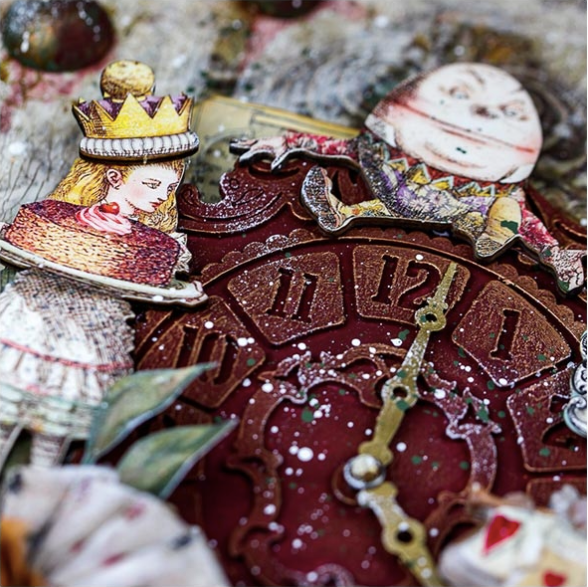 Stamperia Thick Stencil - Alice Clock